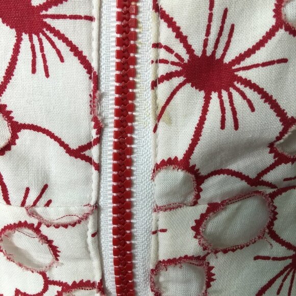 Jean Paul Gaultier for Target Juniors Floral Strapless Mini Dress Size 9 Red - Picture 11 of 16